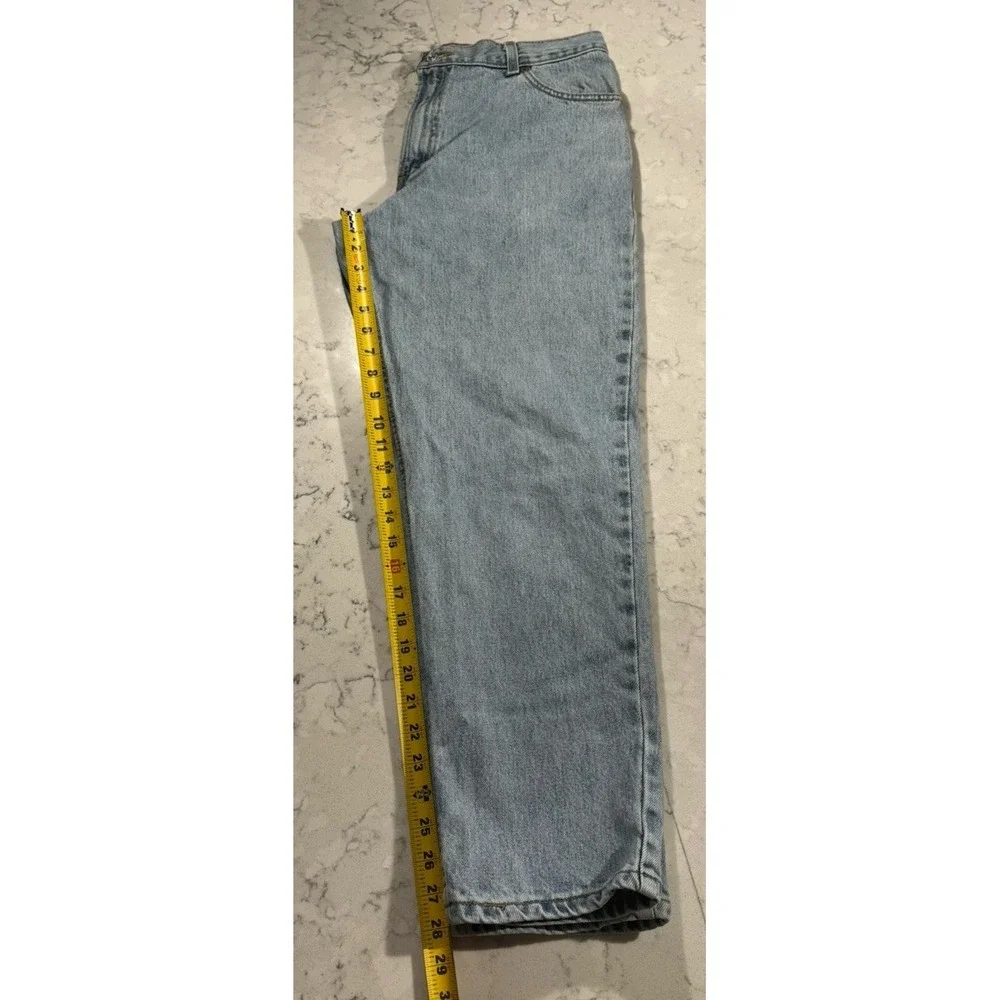 VTG Y2K Levi's 550 Jeans Womens 14 Blue Light Wash Relaxed‎ Tapered Mom Denim